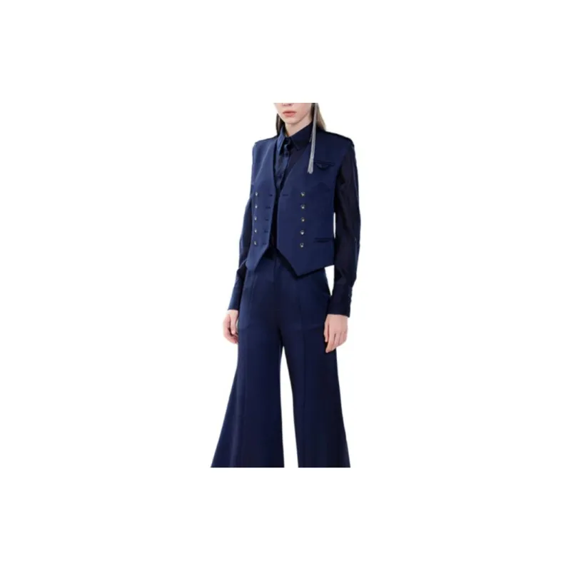 BESIONIA SS23 Casual Pants Women's Indigo-3