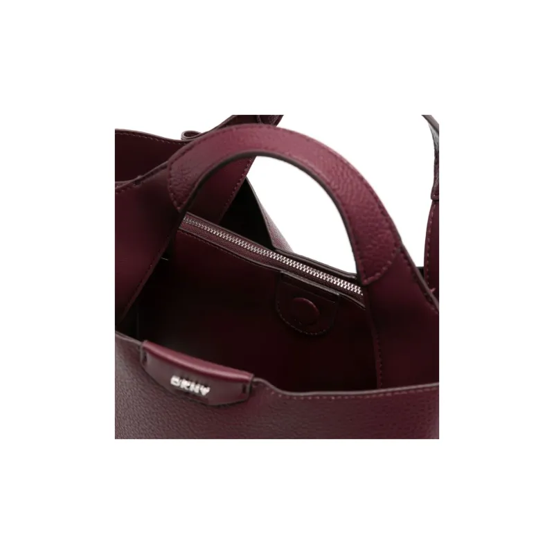 DKNY Polyurethane Totes Shopping Bag Shoulder Bag Crossbody Bag Handbag Regular Women's Bordeaux Red-3