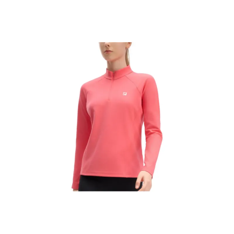 FILA Fitness T Shirt Women's Coral Red-2