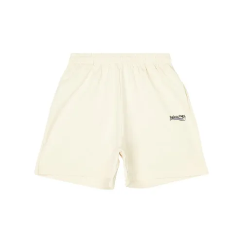 Balenciaga Political Campaign Casual Shorts Men White