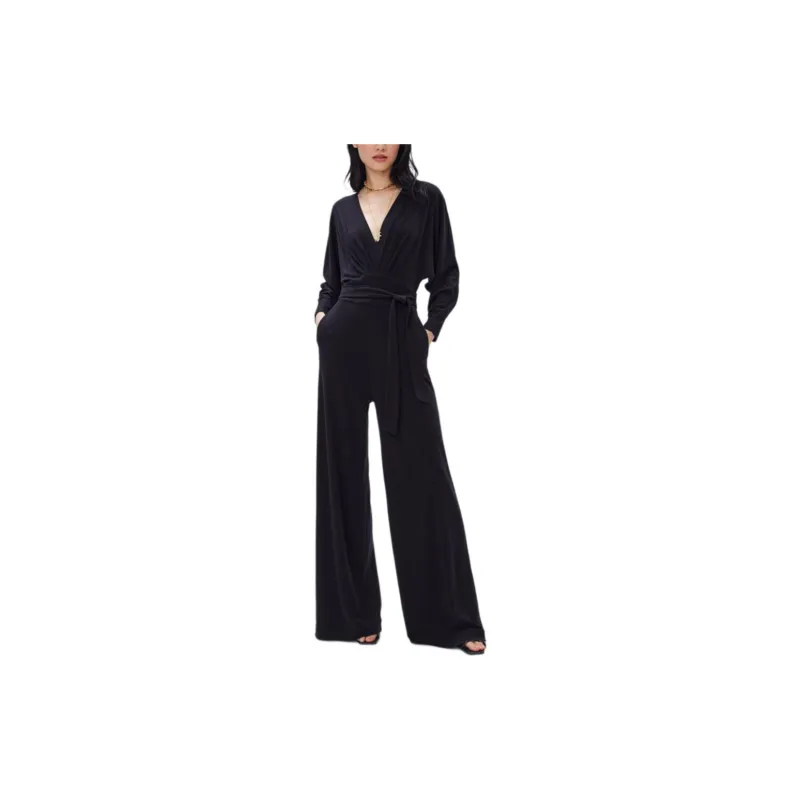 DVF Diane Von Furstenberg FW23 Jumpsuit Women's Black-2
