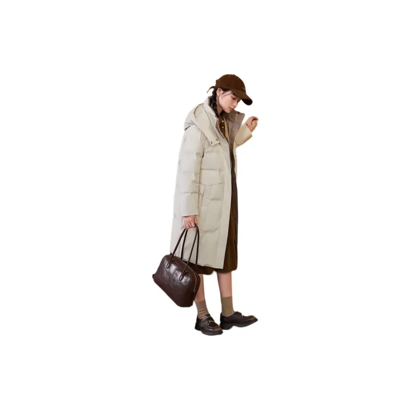 ZIHAN Down Jacket Women's Beige Gold-4