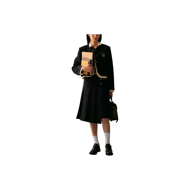 GOOD BAI FW24 Casual Long Skirt Women's Navy Blue-4