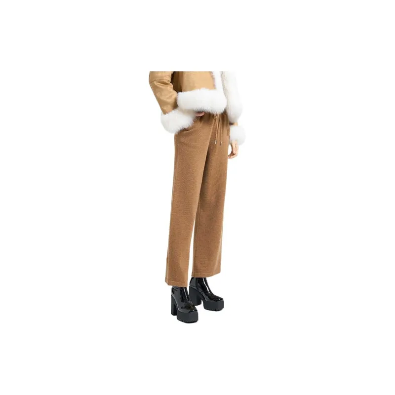 BESIONIA FW23 Casual Pants Women's Camel-2