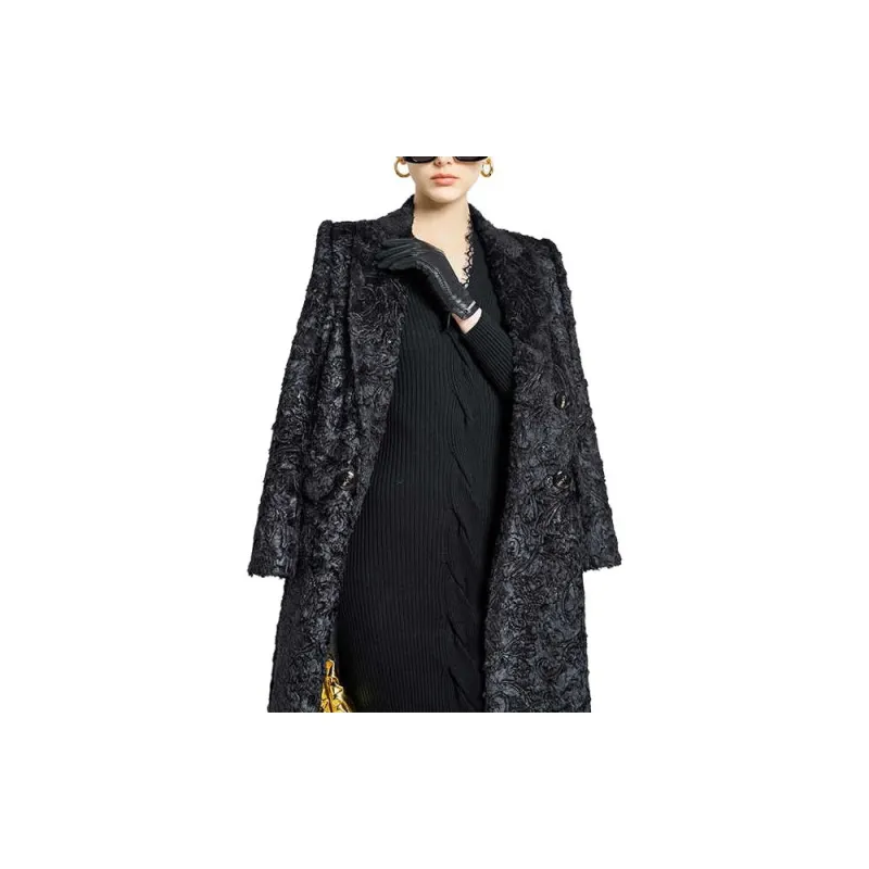 BESIONIA FW23 Coats Women's Black-4