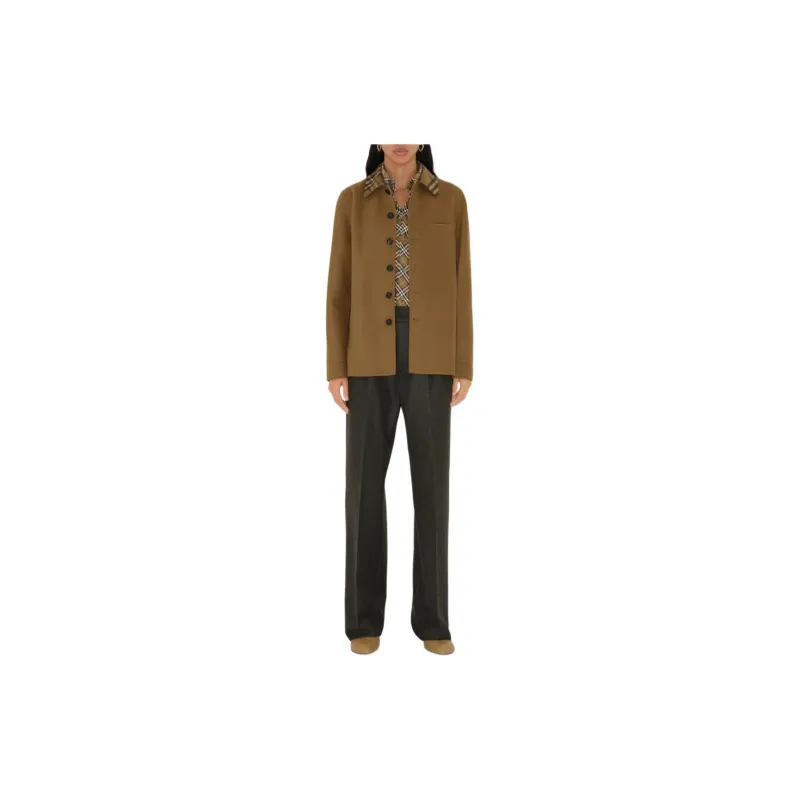 Burberry Collared Button Up Jacket-1