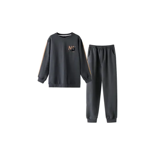MADALLO Pajama Set Men's Dark Brown