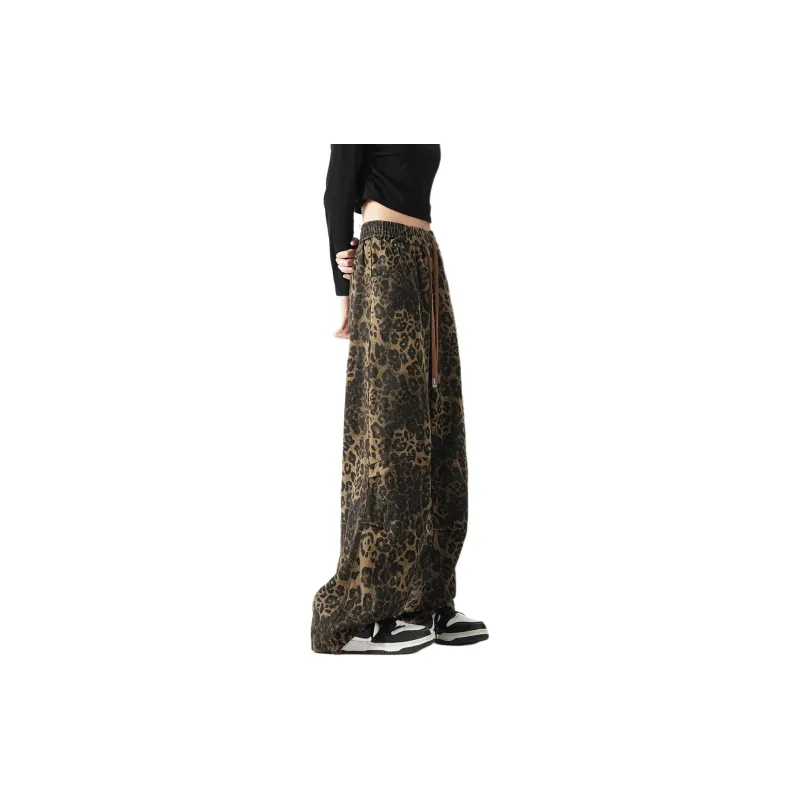Concubine Zhu Jeans Women's Leopard Print-9