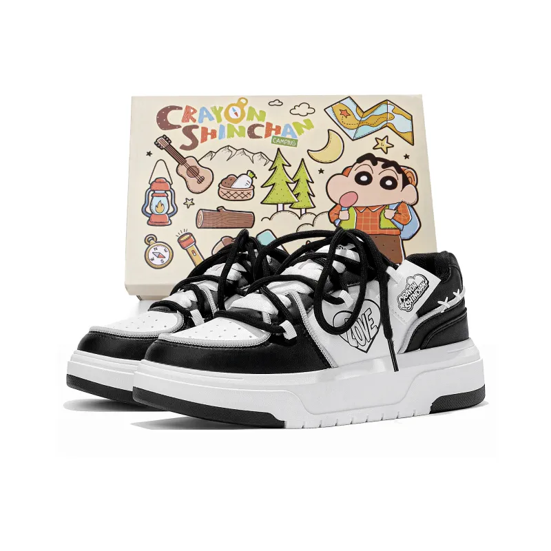 Crayon Shinchan Low Top Skateboard Shoes Unisex-6