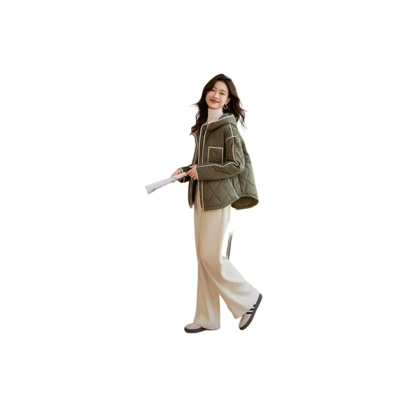 Mo Han Yi Mei Puffer Jacket Women's Green-2