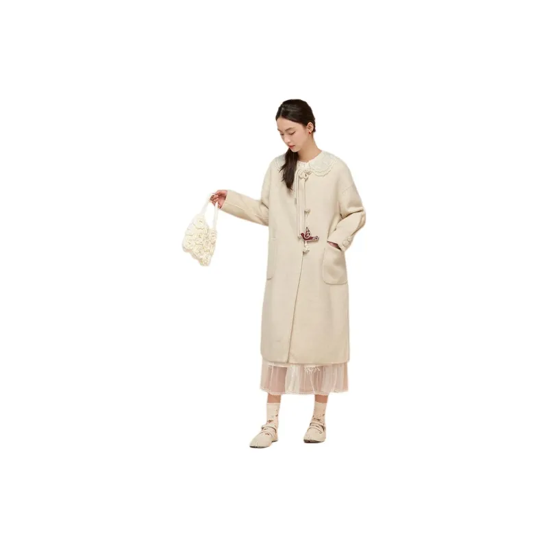 ZIHAN Coat Women's Creamy White-1