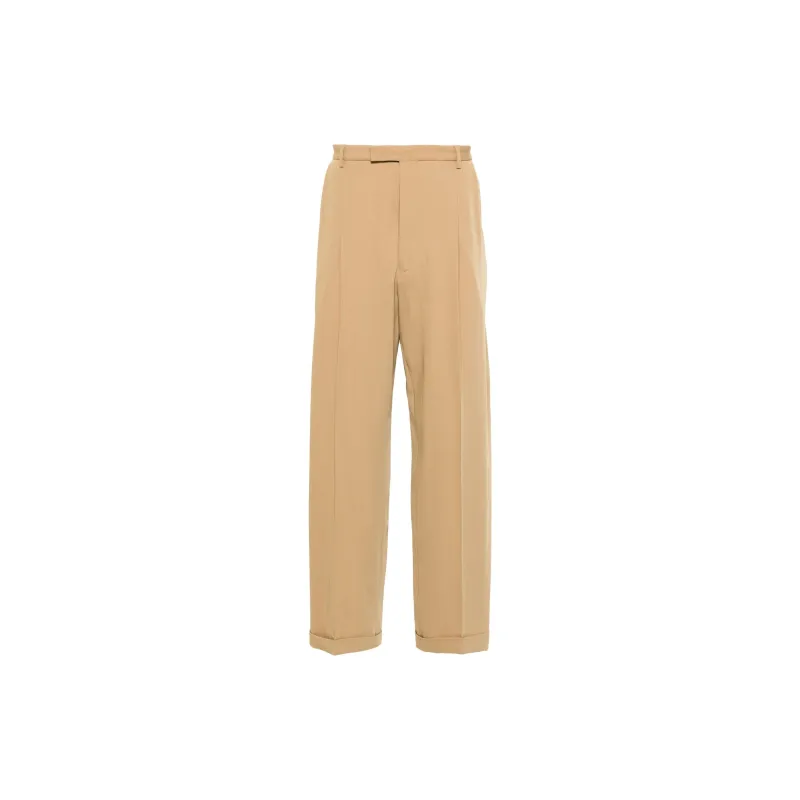 GUCCI Pleat detailing Tailored Wool Trousers-1