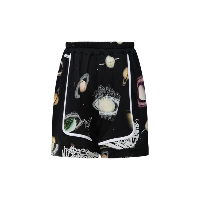 Vivienne Westwood Galaxy Printed Drawstring Knee Length Shorts-1