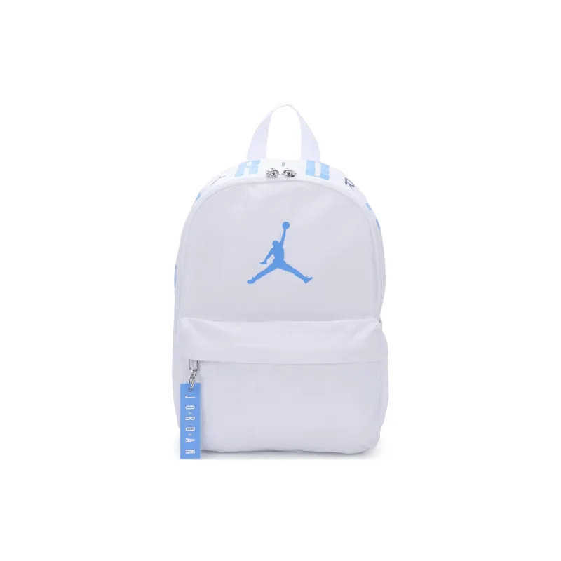 Jordan Polyester Backpack Small Size Unisex Blue & White-0