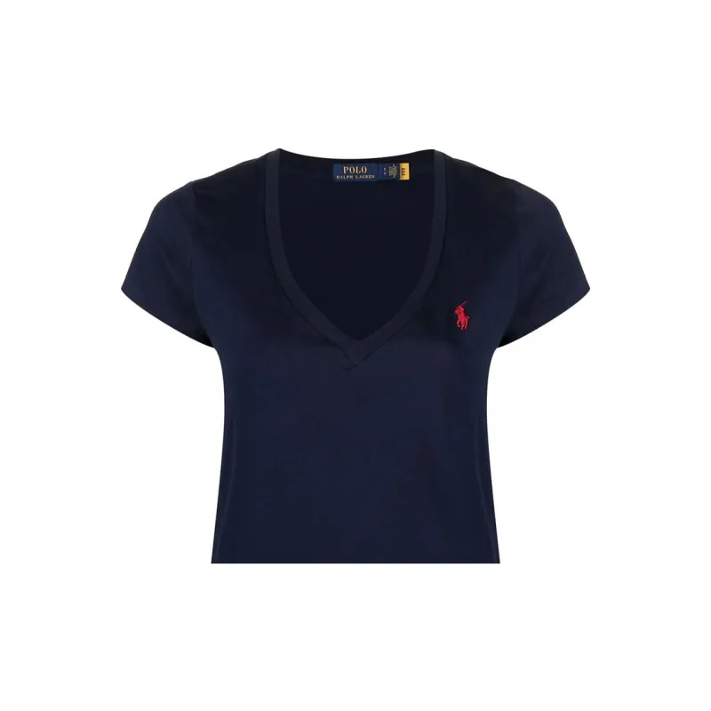Polo Ralph Lauren Pony Embroidered V Neck T Shirt-4