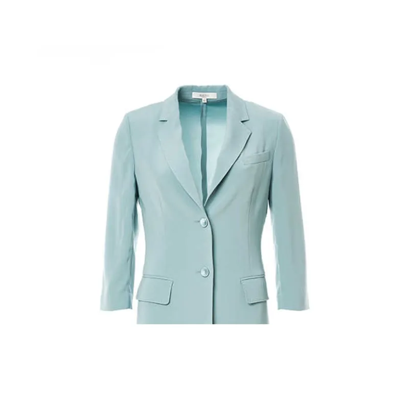 BESIONIA SS24 Business Suits Coats Women's Light Blue-6
