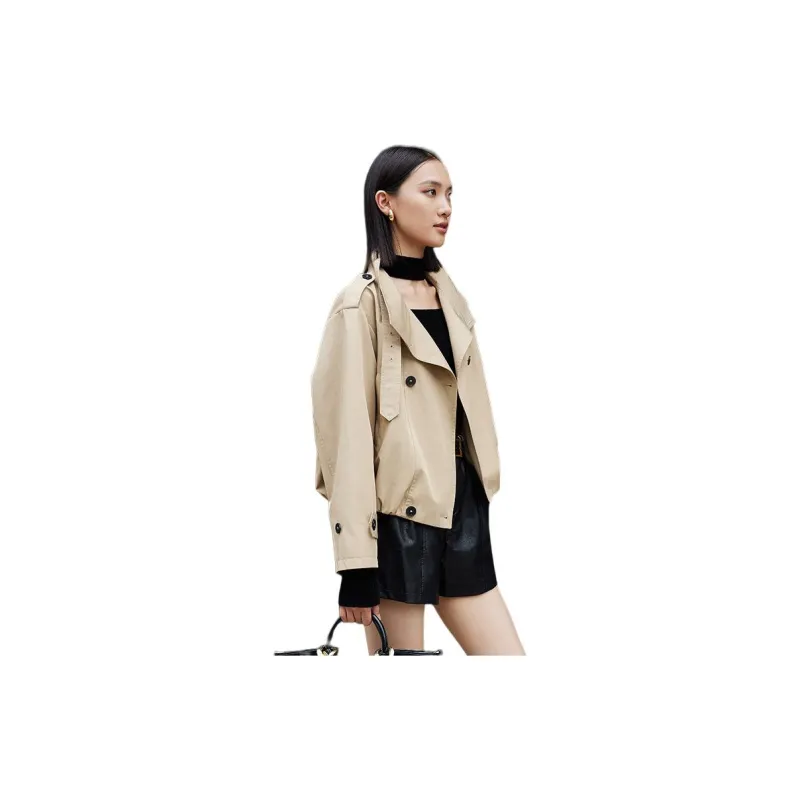 Yi Mengyuan Trench Coat Women's Ancora Red-4
