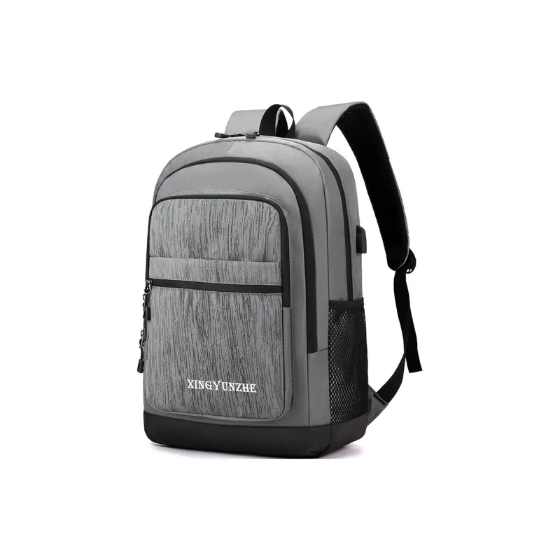 Travel Nylon Backpack Unisex Black/Gray/Brown/Dark Blue-3