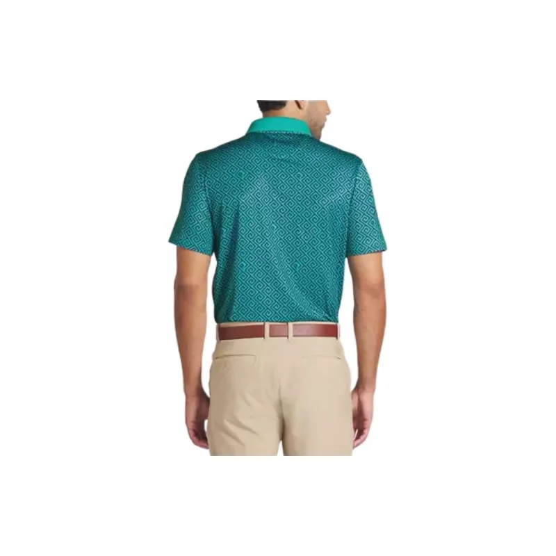 PUMA PUMA X PALM TREE CREW Polo Shirt Men Dark Navy - Shiny Green-2