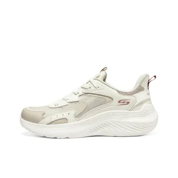 Skechers BOBS SQUAD WAVES Anti Slip Wear Resistant Low Top Casual Shoes Men's White