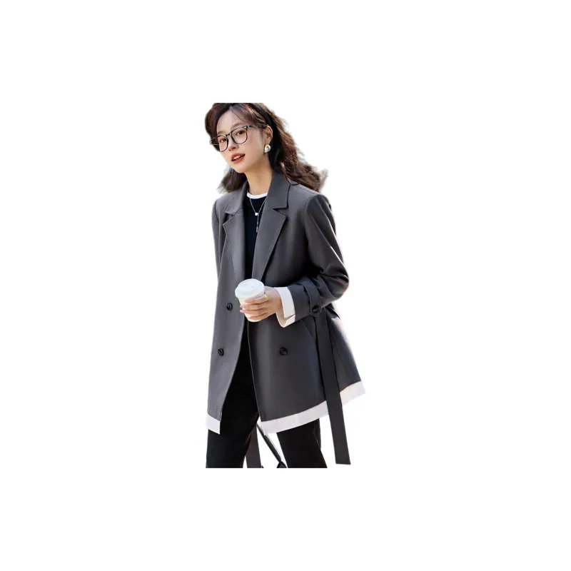 Mo Han Yi Mei Business Suit Women's Heather Gray-1