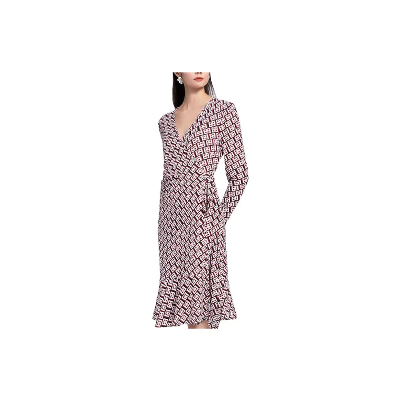 BESIONIA SS22 Long Sleeved Dresses Women's Red-1