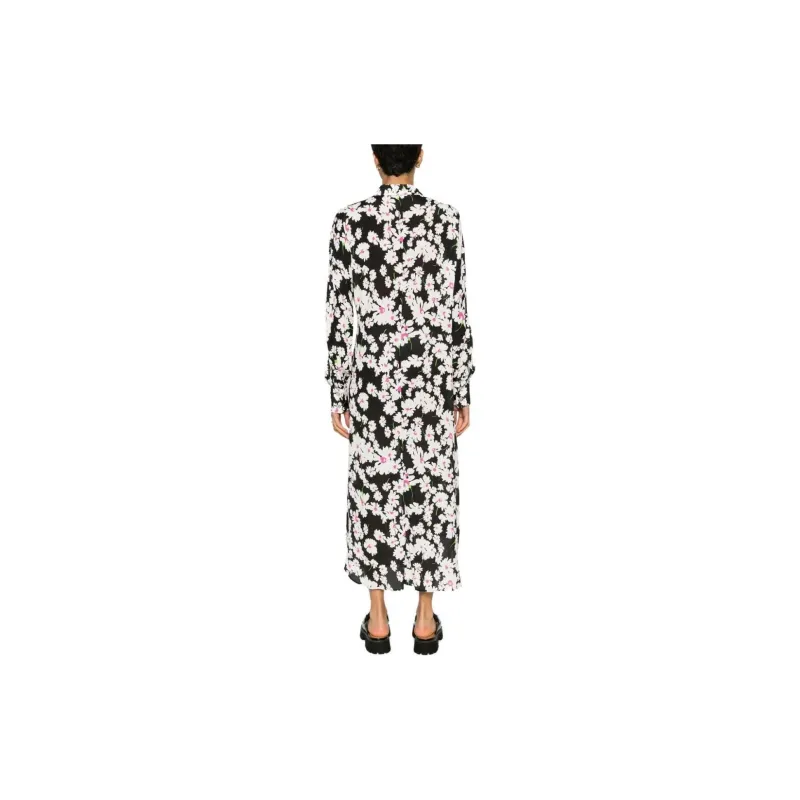 MSGM Long-Sleeved Dresses Women's Black-2