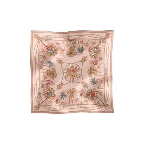 CARTIER Silk Silk Scarves Unisex Pink