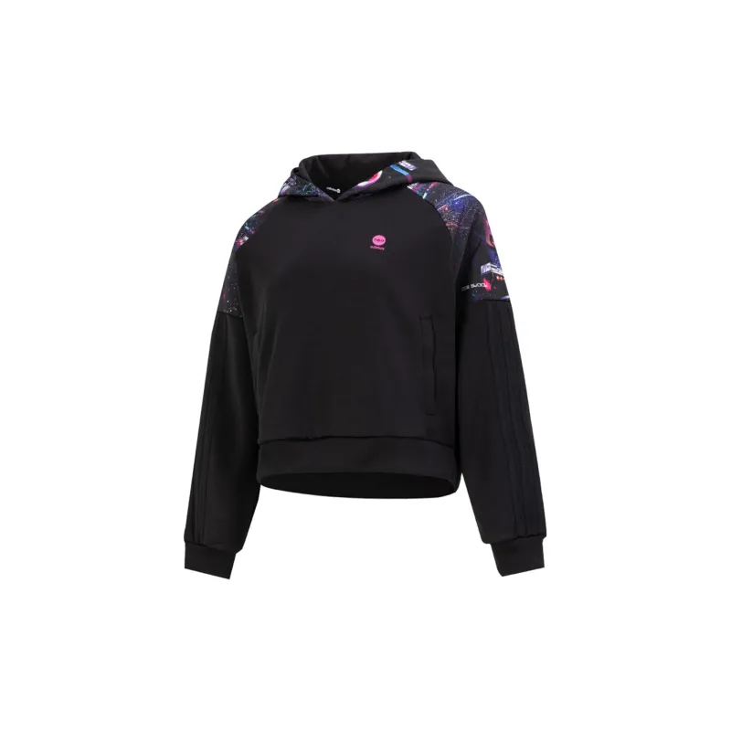 Adidas NEO Sweatshirt Women's Black Purple-1
