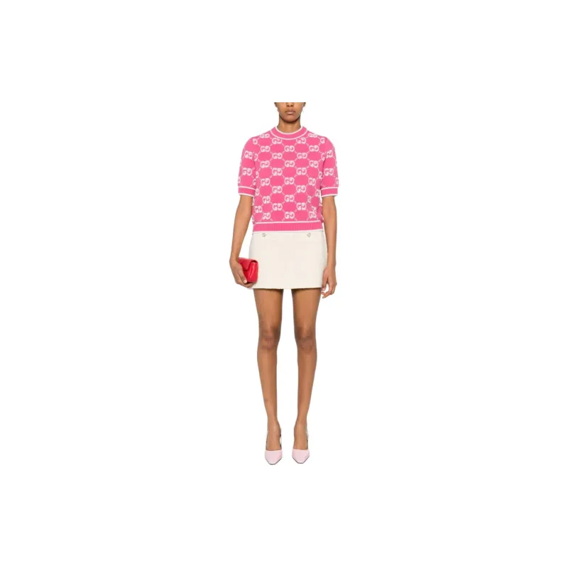 GUCCI Gg Jacquard Knitted Top-1