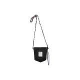 Black Multicolor Shoulder Strap