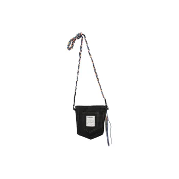 Travel Denim Crossbody Bag Unisex Black/Blue