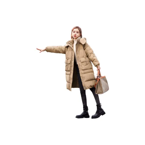 Mo Han Yi Mei Down Jackets Women's Khaki