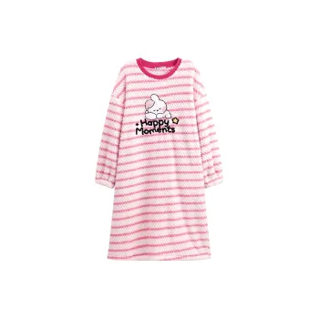 FENTENG Nightgown Women's Peach Pink