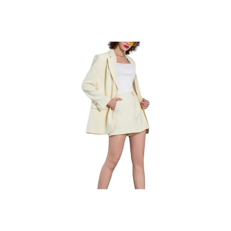 BESIONIA SS23 Casual Shorts Women's Light Yellow-1