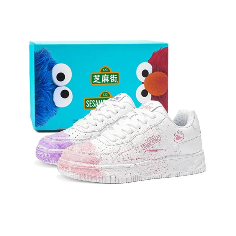 SESAME STREET Thermal Slip Resistant, Abrasion Resistant, Balance Height Increasing Low Top Skateboard Shoes Unisex-45