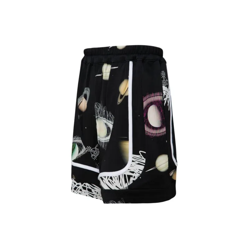 Vivienne Westwood Galaxy Printed Drawstring Knee Length Shorts-2
