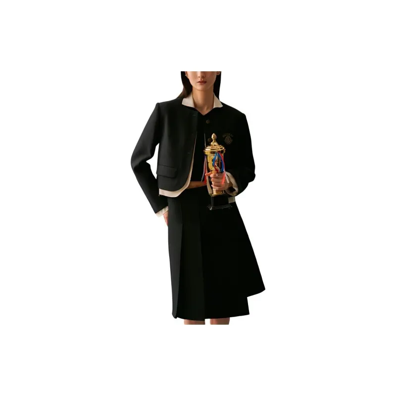 GOOD BAI FW24 Casual Long Skirt Women's Navy Blue-2