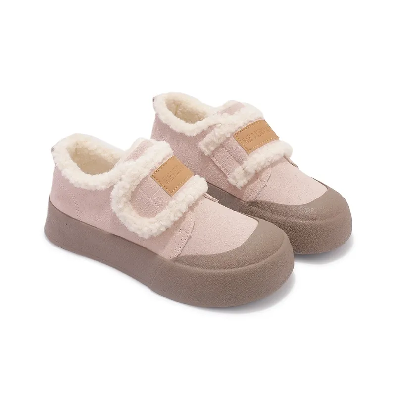 SNXR Thermal Slip Resistant Cushioning Abrasion Resistant Low Top Skateboard Shoes Women's Pink-3