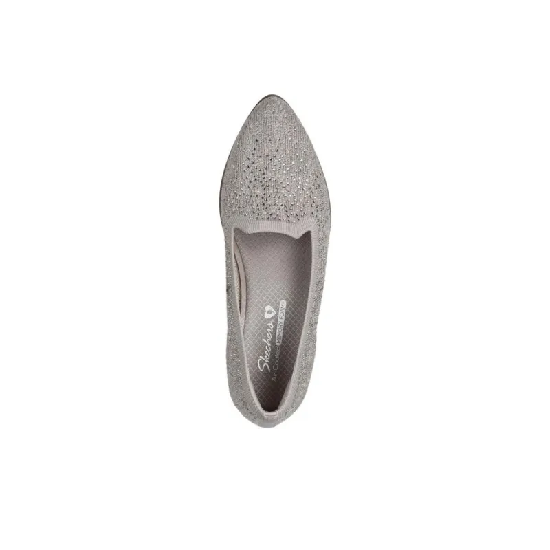 Skechers Cleo Sawdust Slip-Resistant Breathable Low-Top Casual Shoes Women's Gray-3