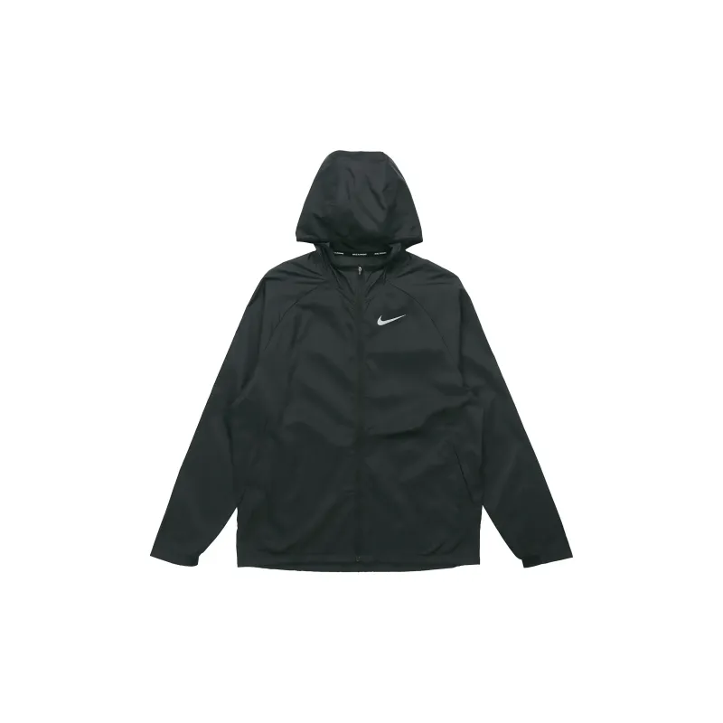 Nike Jackets Men Black+Shopping Bag-2