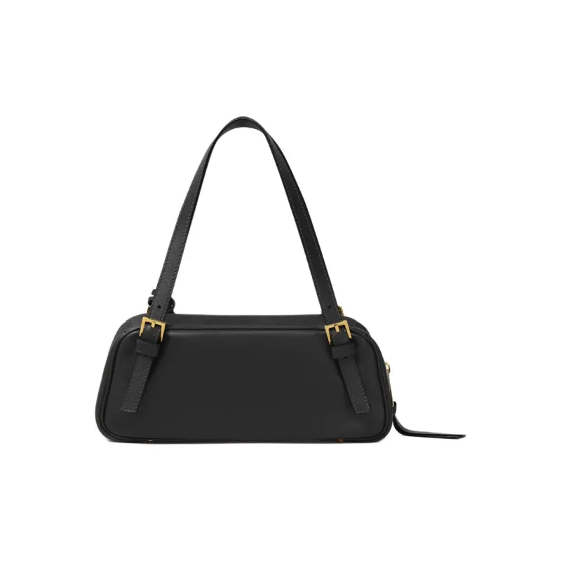 VERSACE Lambskin Handbag Shoulder Bag Women's Black-2