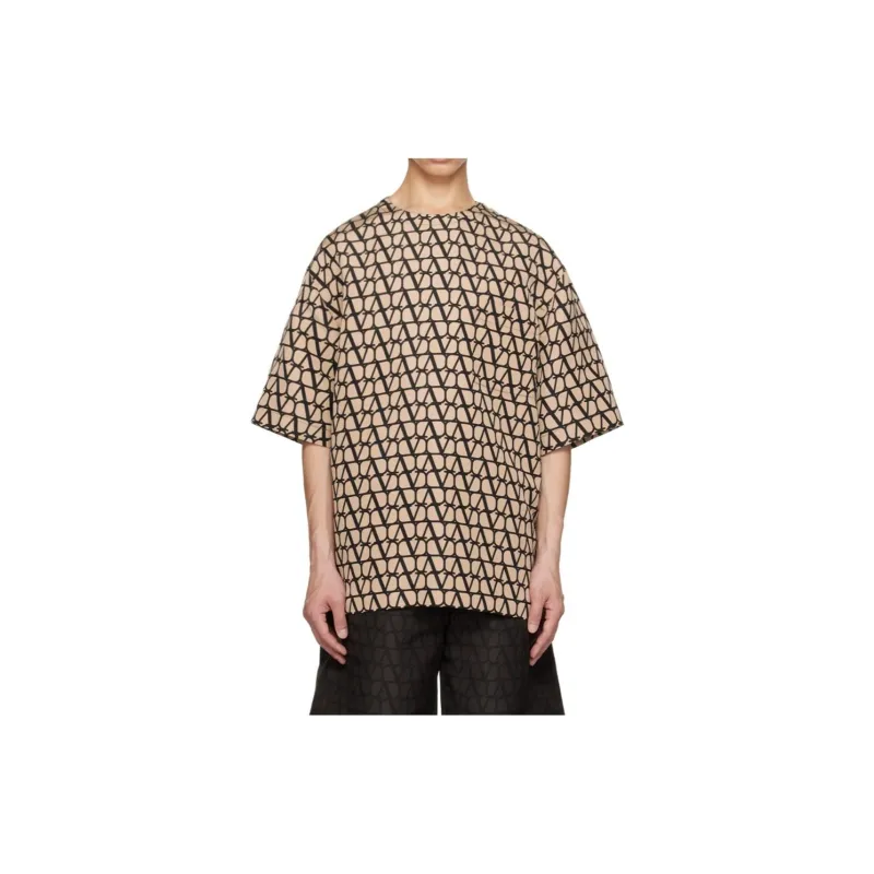 Valentino Silk Faille Crewneck T Shirt-1