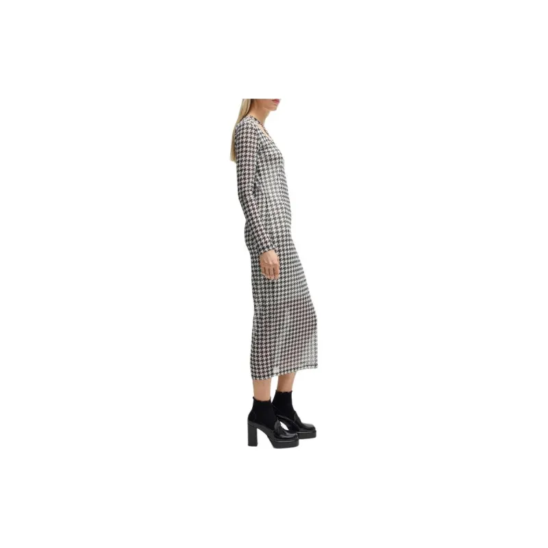 HUGO BOSS Long Sleeved Dress Women's Black-3
