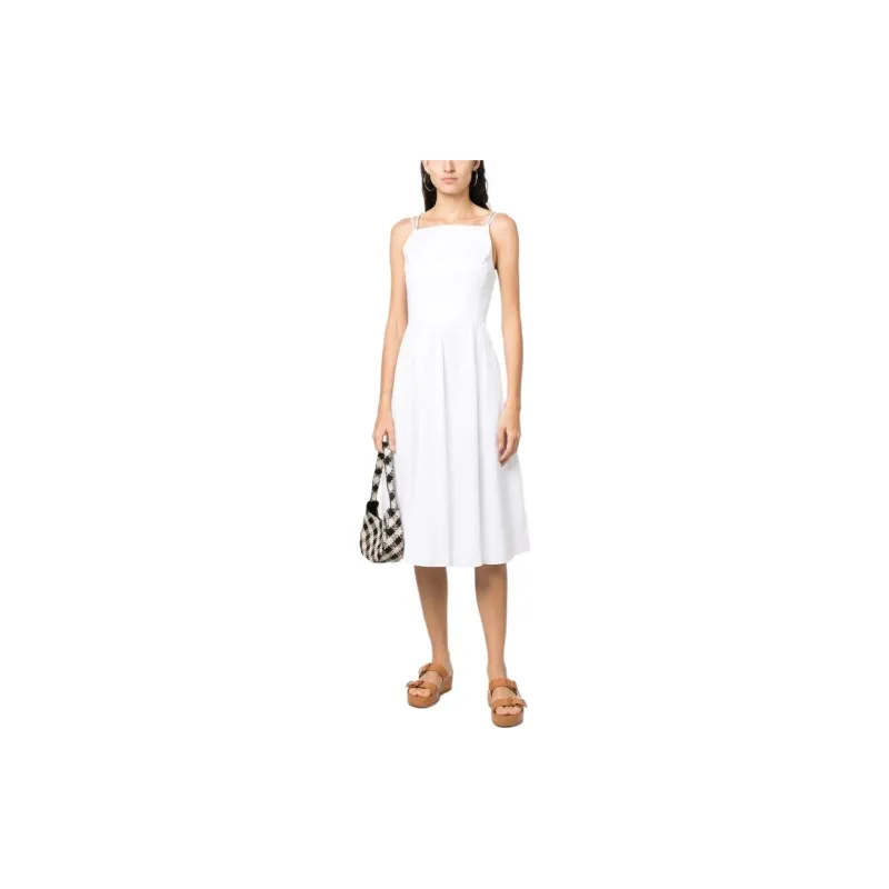 THEORY Double-spaghetti-strap Midi Dress-2