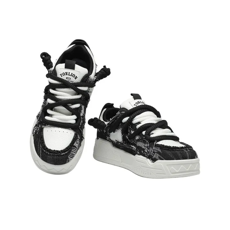 Tonlion Slip Resistant And Breathable Low Top Skateboard Shoes Men's-11
