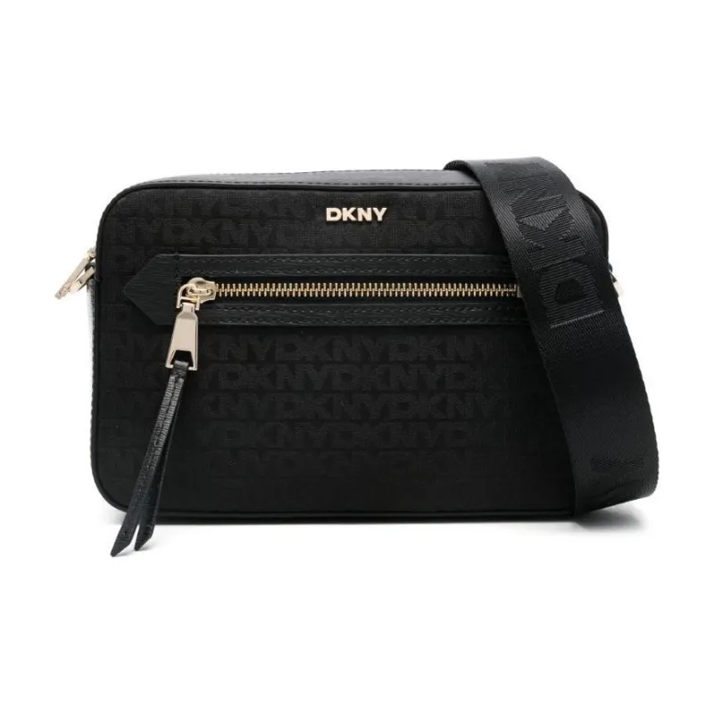 DKNY Calfskin Shoulder Bag Crossbody Bag Women's Black-0