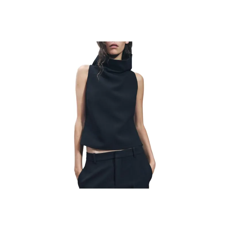 ZARA ZW Series Tank Tops Women's Black-2