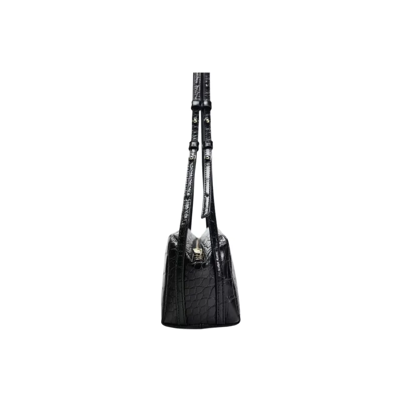 ZARA PU Shoulder Bag Small Size Women's Black-2