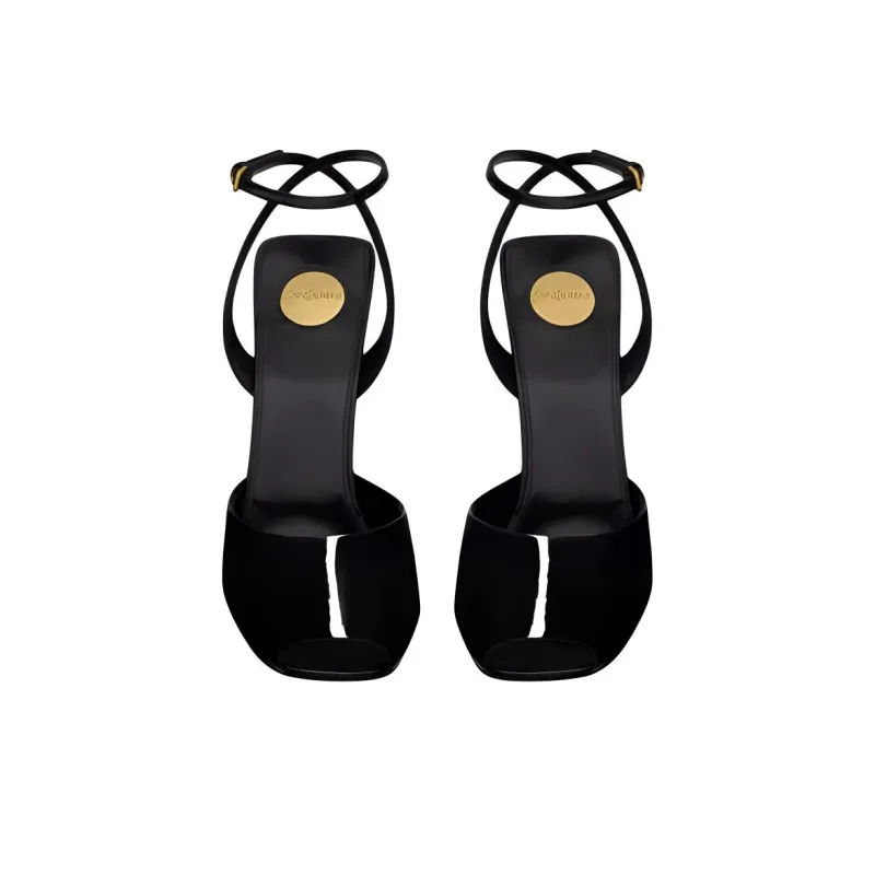 SAINT LAURENT Strap Sandals 11cm Women's Black-3